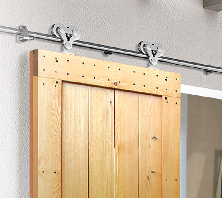 Double Wheel - Barn Door Tracks/Straps (Round Track) - Image 2